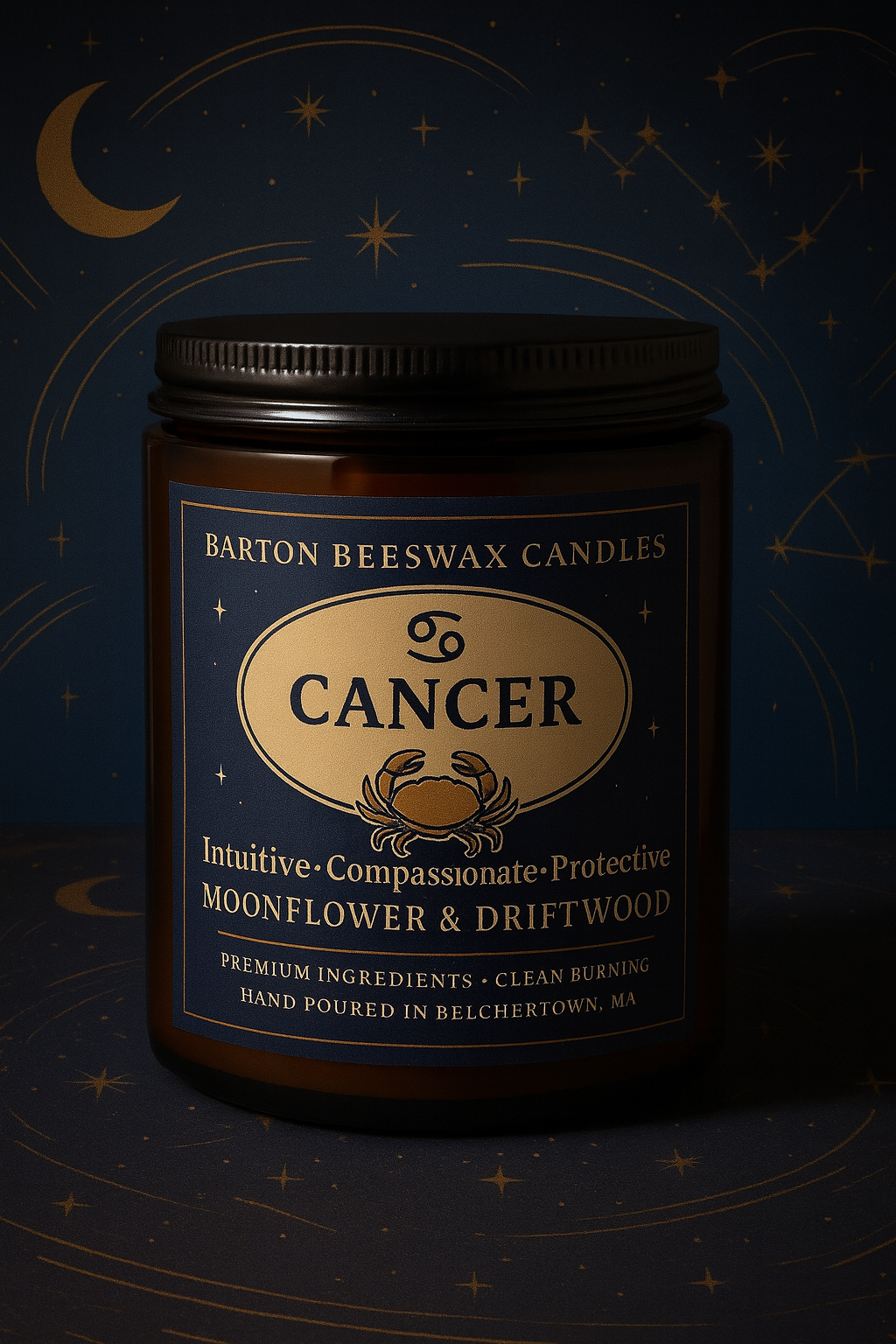 ♋ Cancer – Moonflower & Driftwood