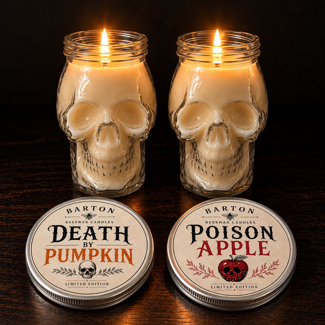 16 oz Skull Candles