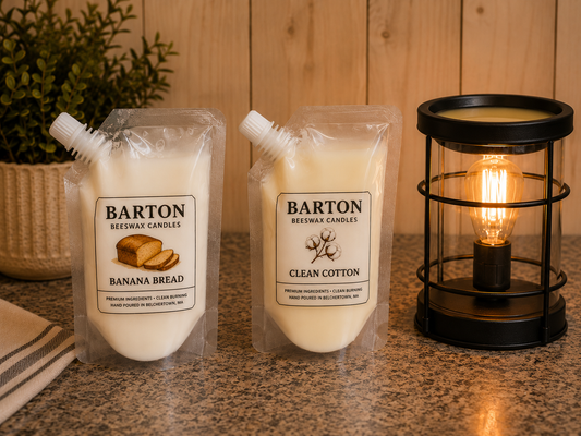 Squeezable wax melts