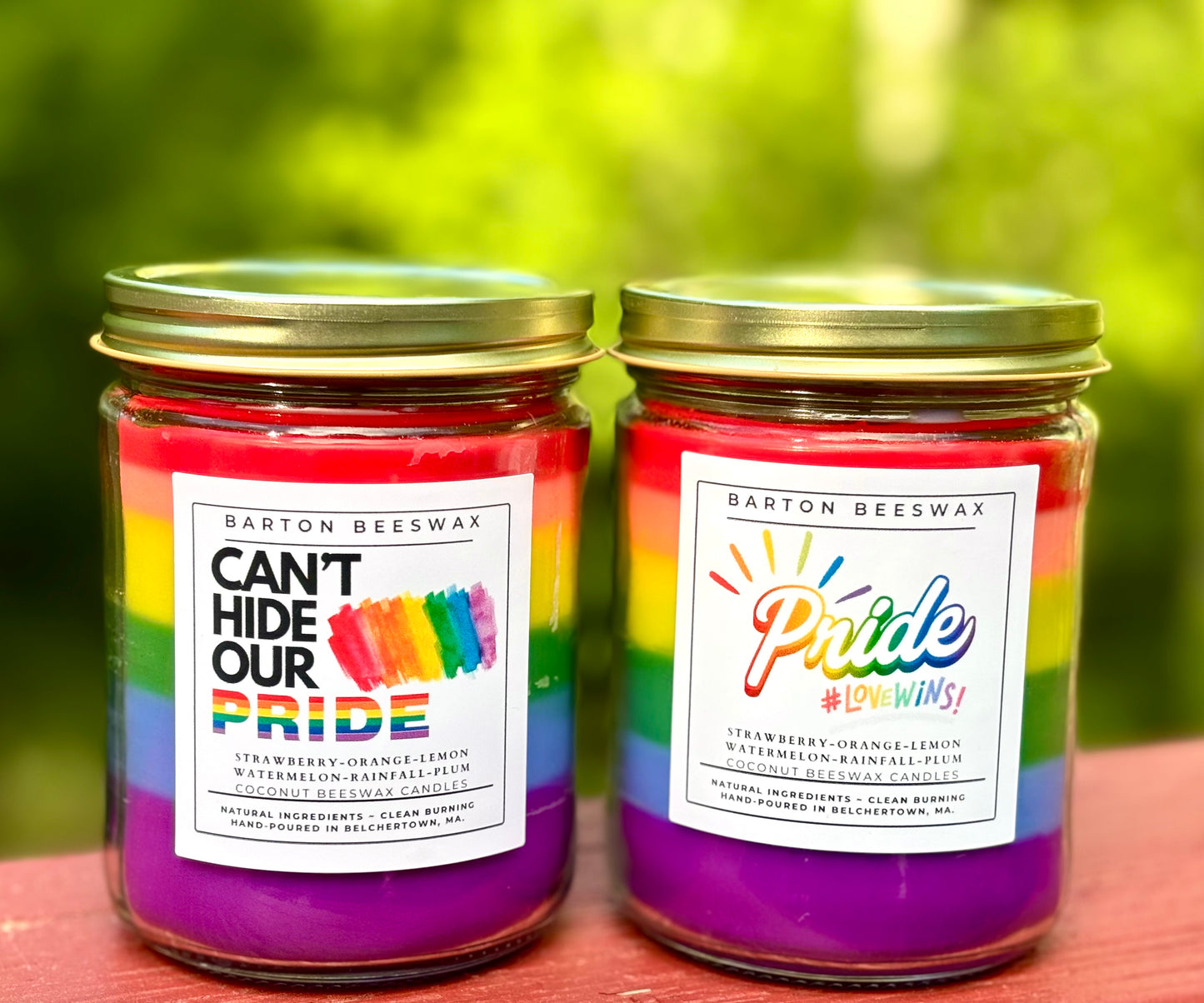 PRIDE 6 LAYER CANDLE