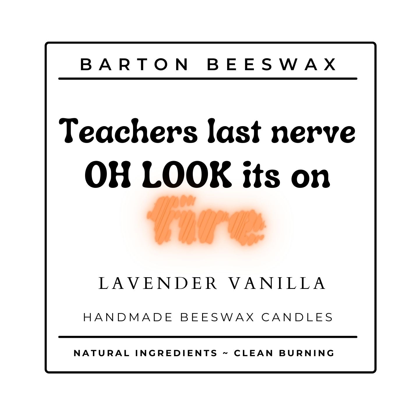 Teacher Appreciation Candles