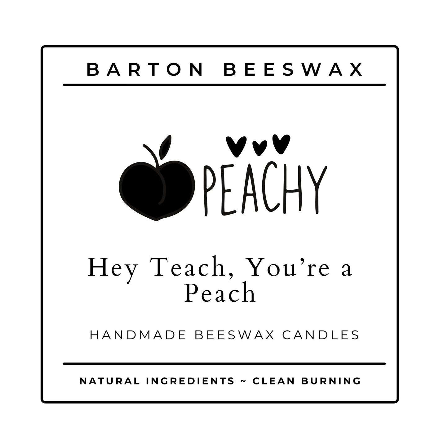 Teacher Appreciation Candles