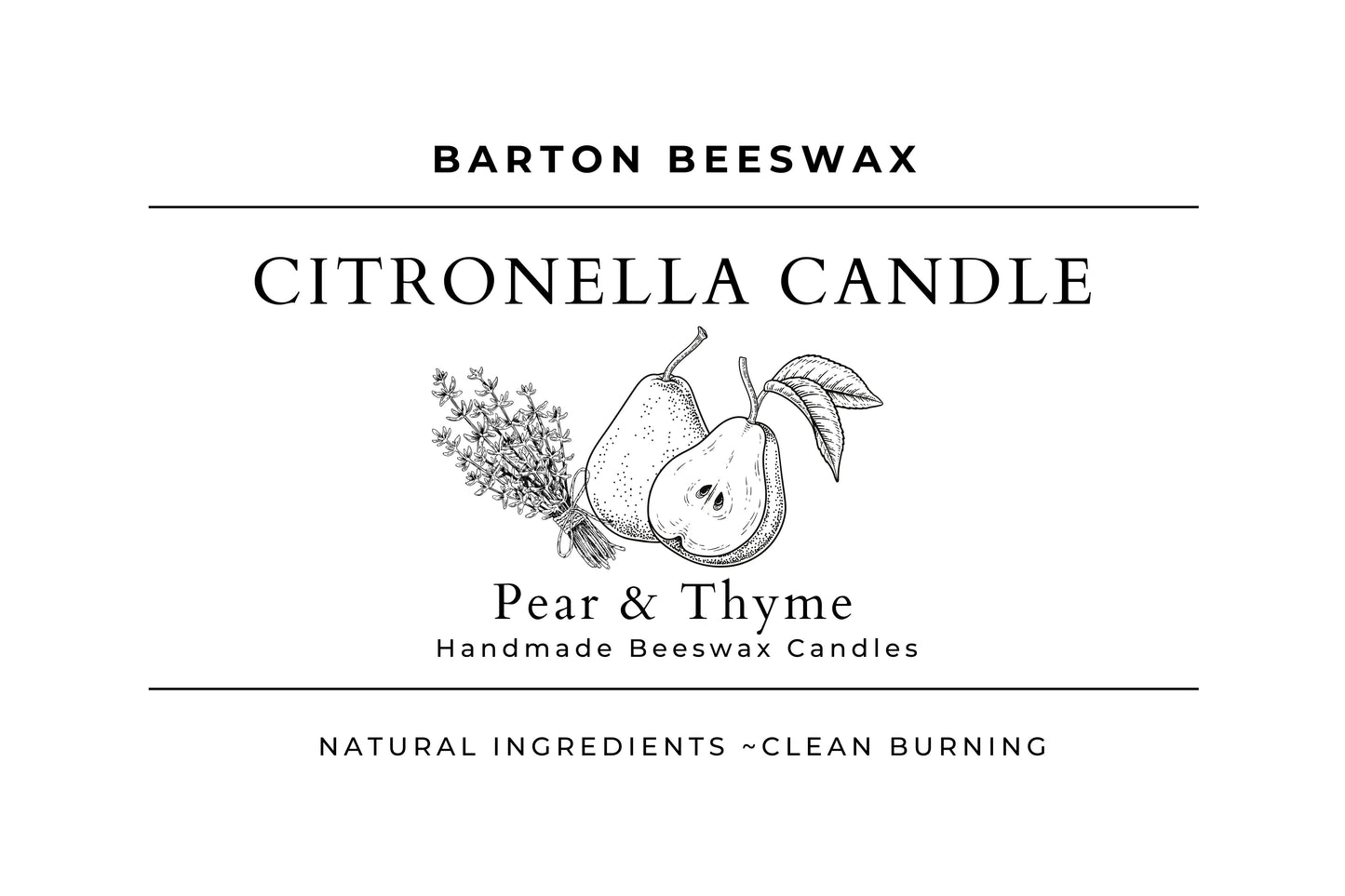 Citronella Pear and Thyme