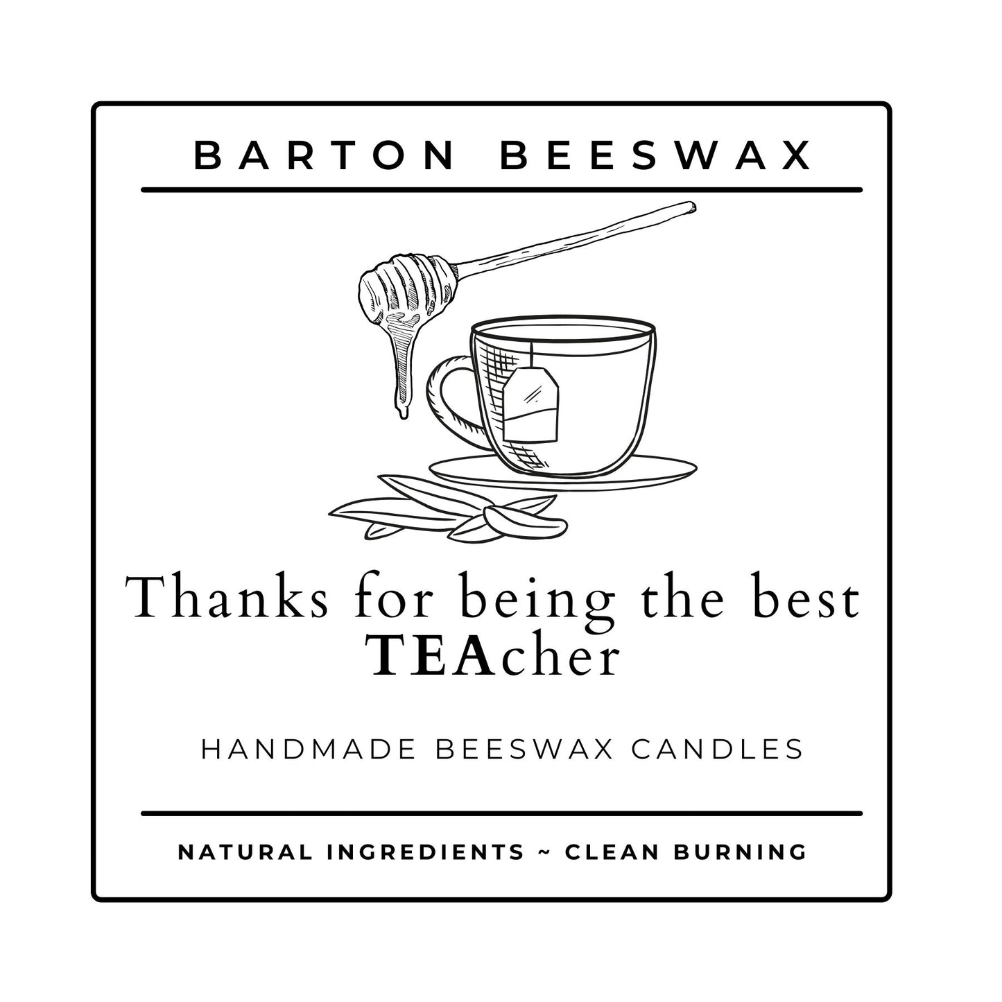 Teacher Appreciation Candles