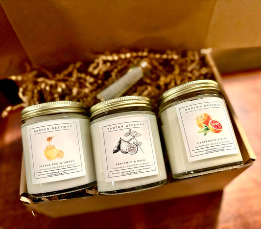 Personalized candle Trio